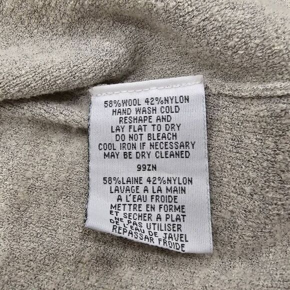 Eileen Fisher Cardigan Sweater Women's Grey Size Small Open Drape Long Sleeve - Picture 5 of 7